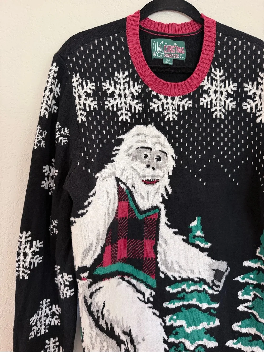 Ugly Christmas Sweater Brand - Yeti Abominable Snowman - Men's XL